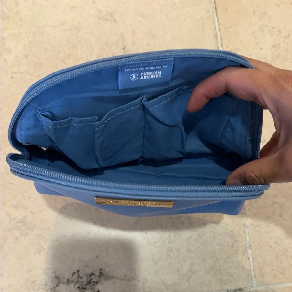 Salvatore Ferragamo Blue Cosmetic Bag